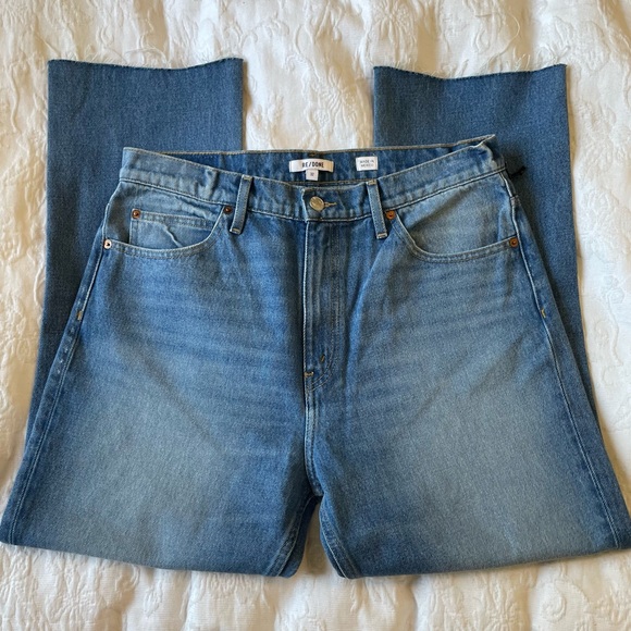 NWT RE/DONE 70s Crop Boot Jeans with Raw Hem - Picture 7 of 8